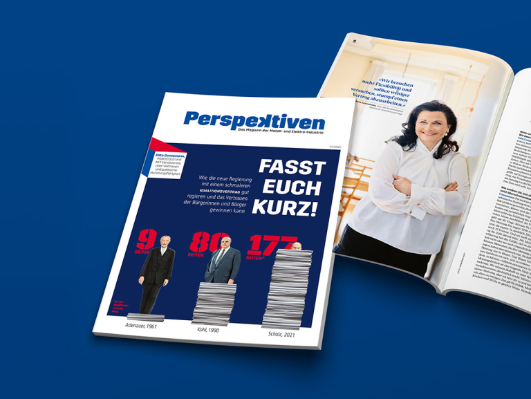 Perspektiven 1/2023. Das Magazin der Metall- und Elektro-Industrie