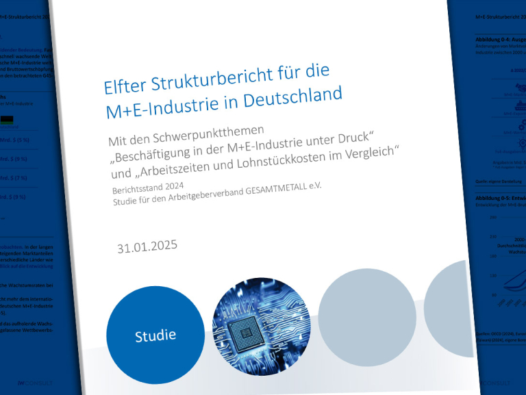 Neunter Strukturbericht für die M+E-Industrie in Deutschland