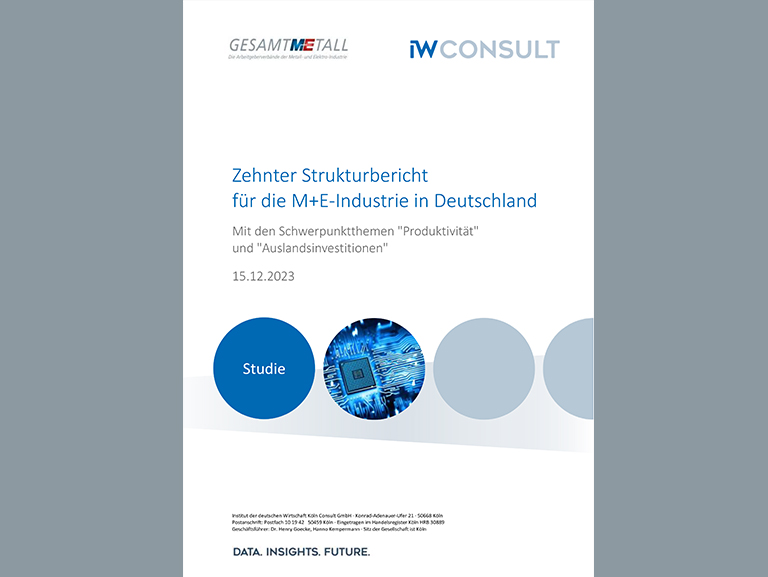 Zehnter Strukturbericht für die M+E-Industrie in Deutschland