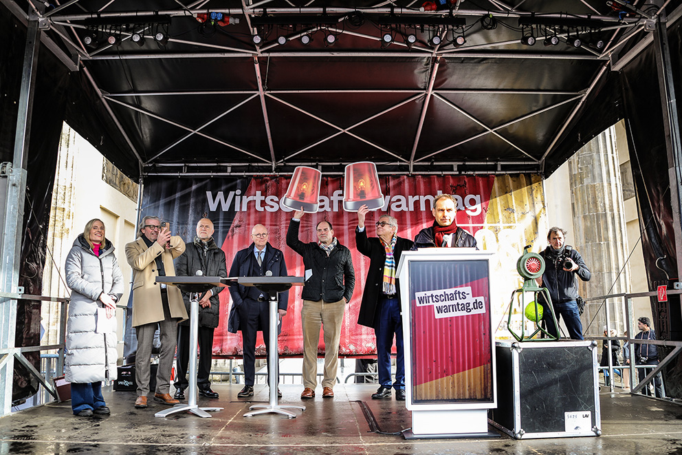 Wirtschaftswarntag 2025 © Gesamtmetall / Dana Barthel