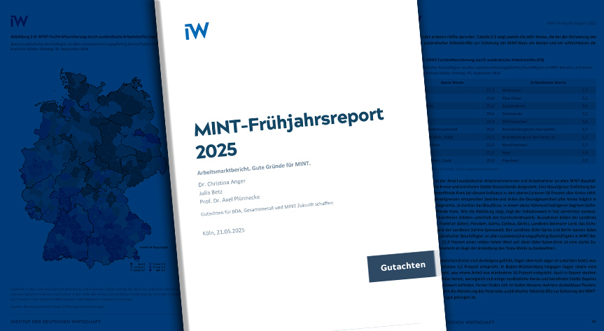 MINT-Frühjahrsreport 2025 MINT-Frühjahrsreport 2025