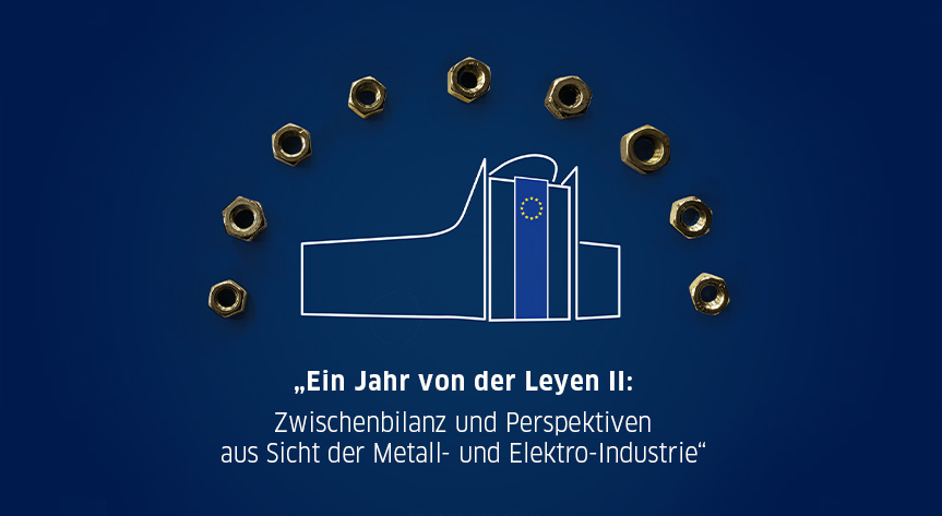 Flyer zum Parlamentarischer Abend von Gesamtmetall in Brüssel