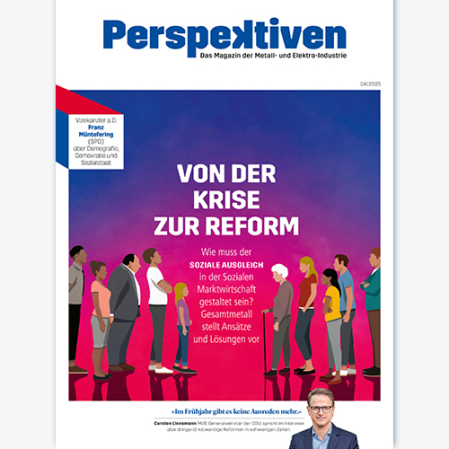 Gesamtmetall-Magazin PERSPEKTIVEN, Ausgabe 4/2025