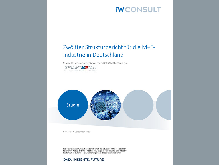 Zwölfter Strukturbericht für die M+E-Industrie in Deutschland
