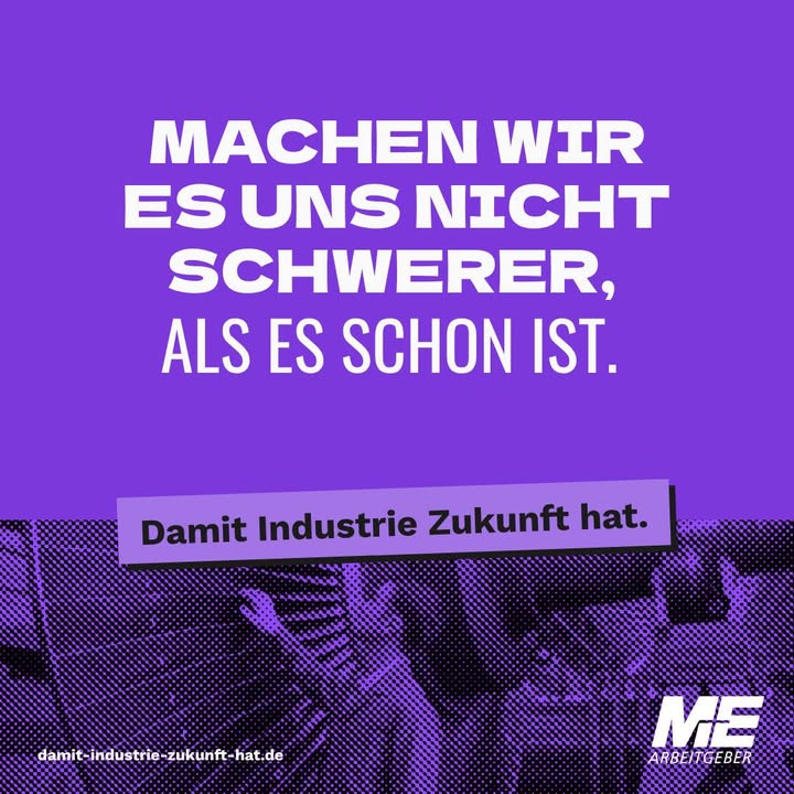 Facebook post by Arbeitgeberverband Gesamtmetall