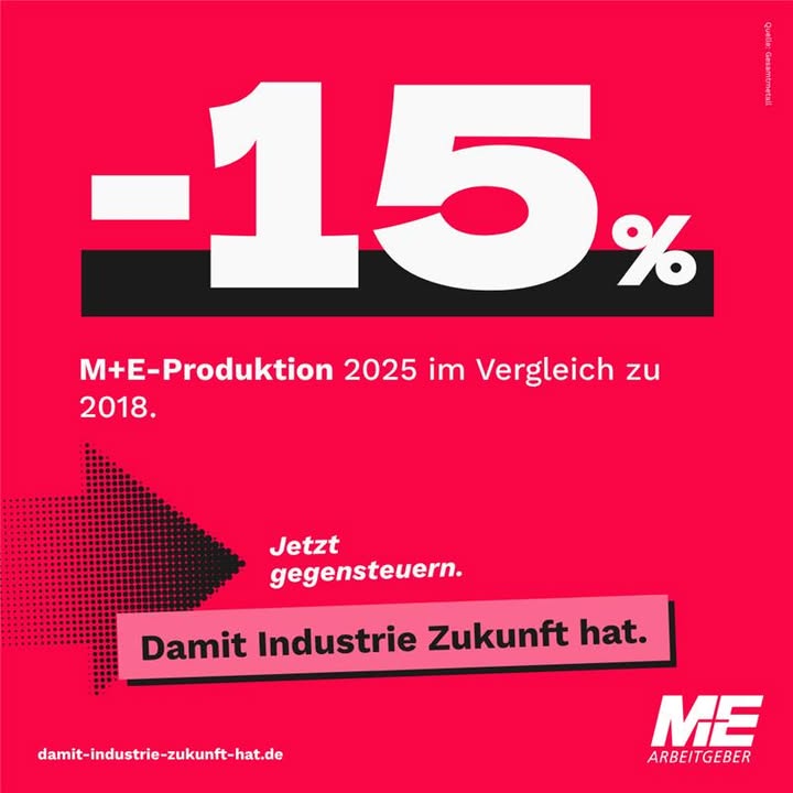 Facebook post by Arbeitgeberverband Gesamtmetall