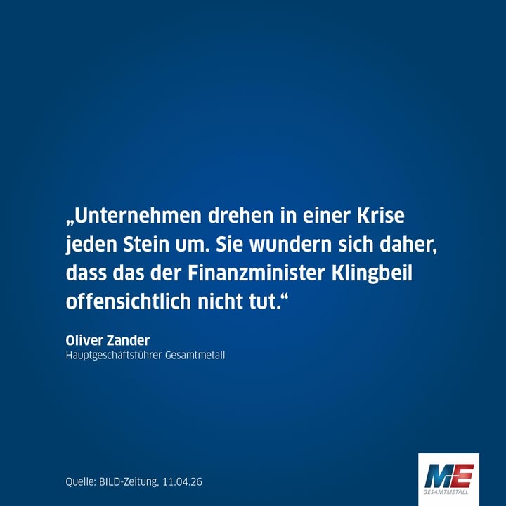 Facebook post by Arbeitgeberverband Gesamtmetall