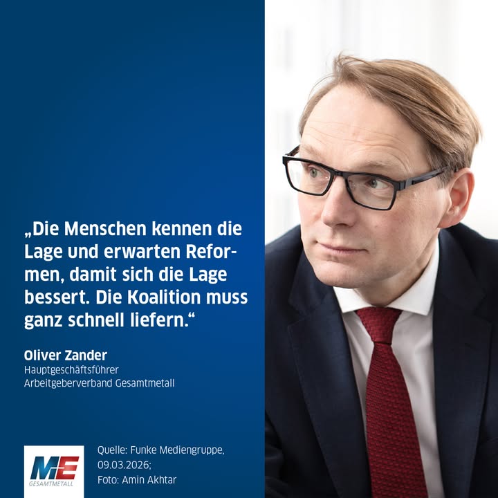 Facebook post by Arbeitgeberverband Gesamtmetall