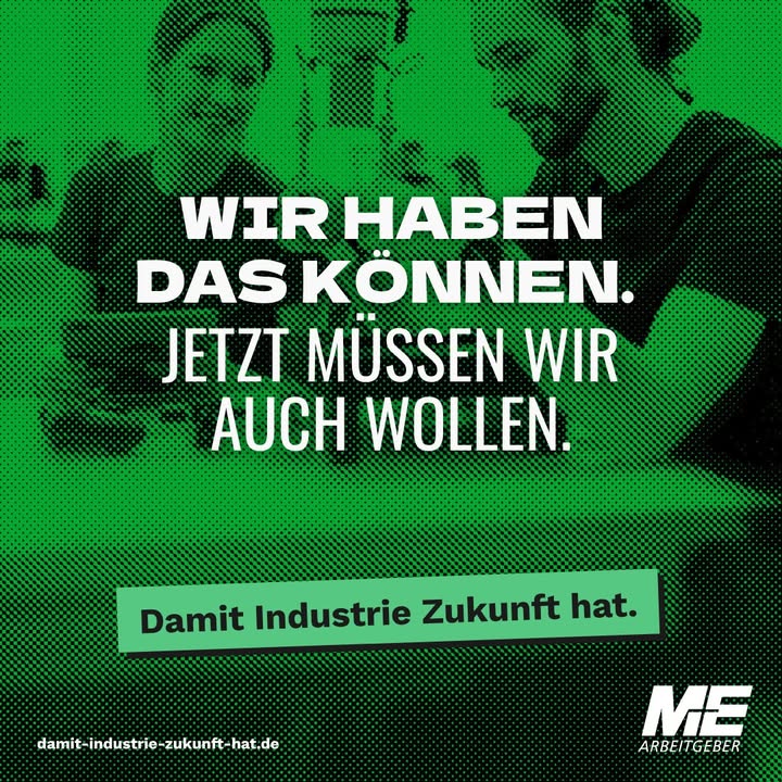 Facebook post by Arbeitgeberverband Gesamtmetall
