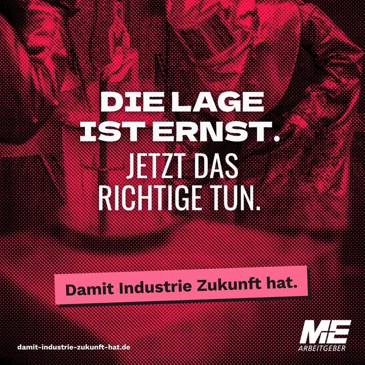 Facebook post by Arbeitgeberverband Gesamtmetall