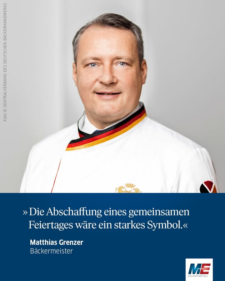 Facebook post by Arbeitgeberverband Gesamtmetall