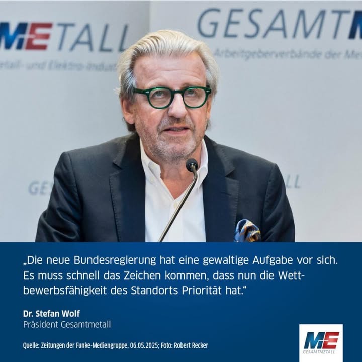 Facebook post by Arbeitgeberverband Gesamtmetall