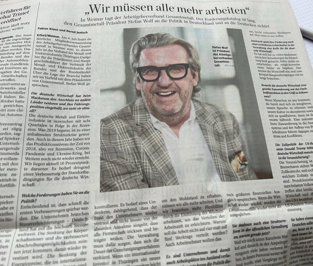 Tweet by @MEArbeitgeber