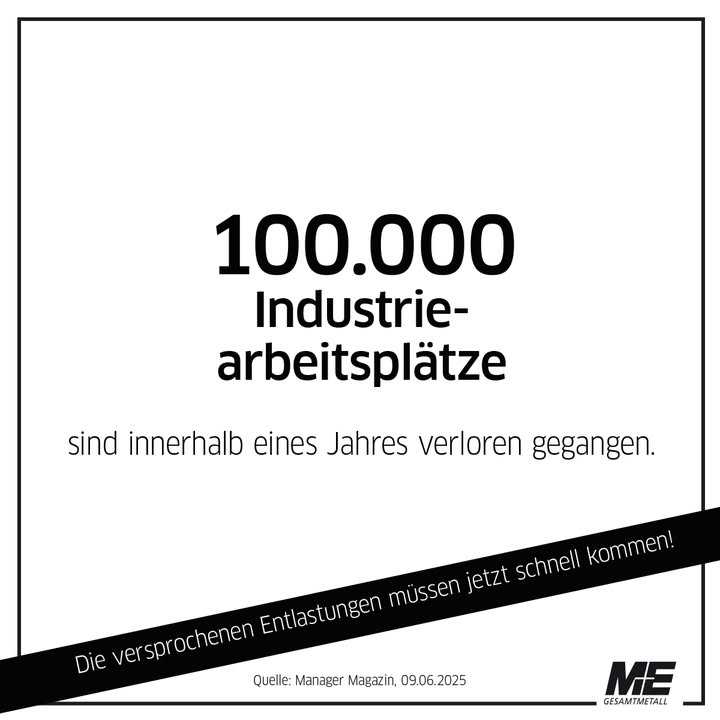 Facebook post by Arbeitgeberverband Gesamtmetall