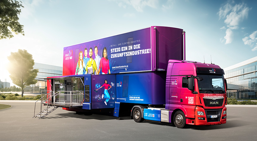 Die Infotrucks von Gesamtmetall Die Infotrucks von Gesamtmetall