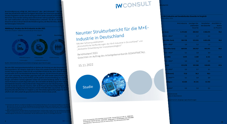 Neunter Strukturbericht der M+E-Industrie in Deutschland